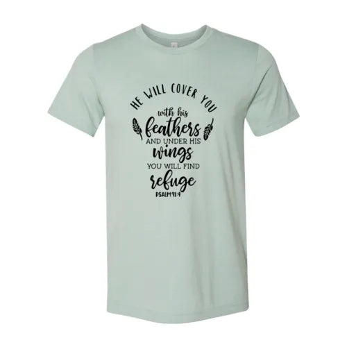 DT0120 He Will Cover You With His Wings Shirt - Femstylo