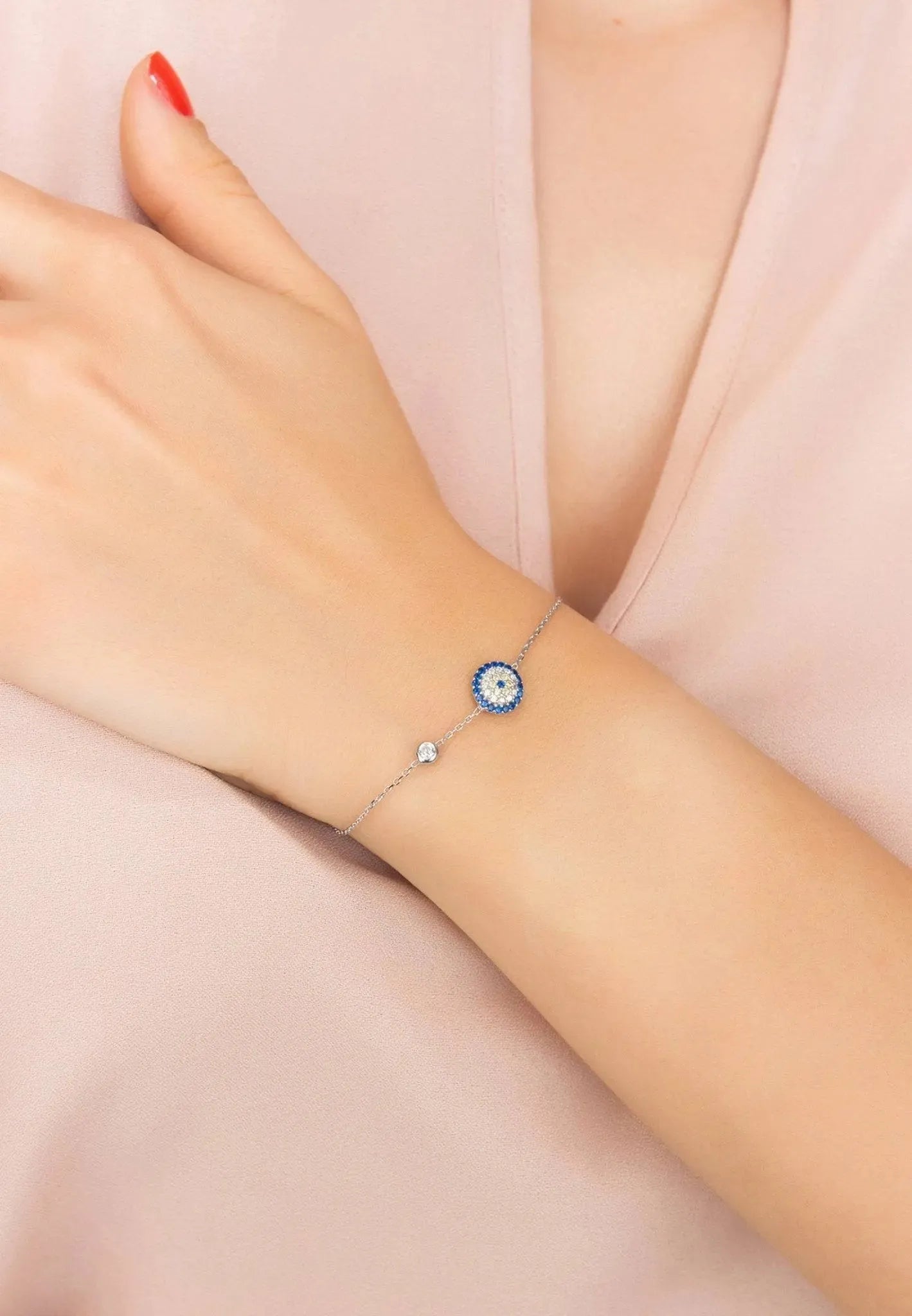Evil Eye Bracelet Silver - Femstylo