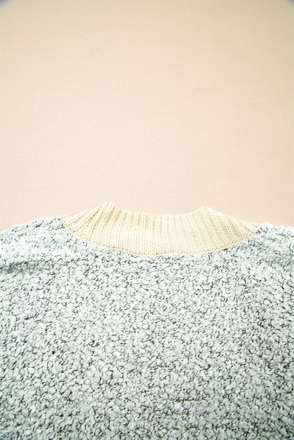 High-rise Patchwork Side Pockets Open Front Cardigan