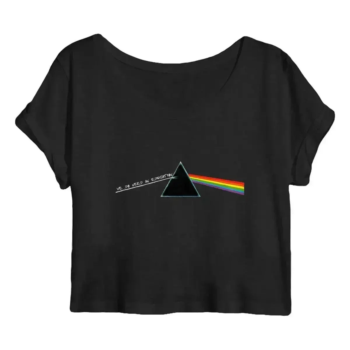 We Do Need an Education Organic Cotton Crop Top - Femstylo