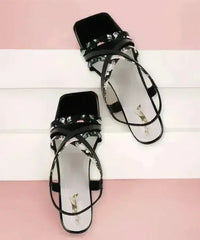 Women Black Heels Sandal - Femstylo