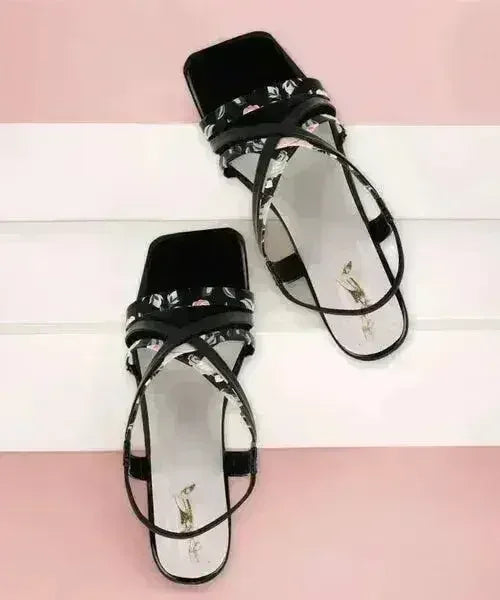 Women Black Heels Sandal - Femstylo