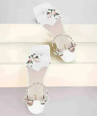 Women White Heels Sandal - Femstylo