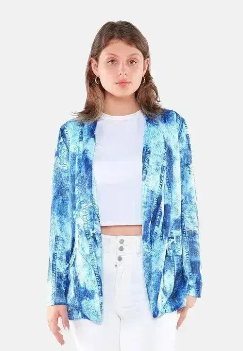 Glaze Print Semi Casual Blazer - Femstylo