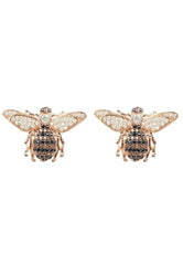 Honey Bee Stud Earrings Rosegold - Femstylo