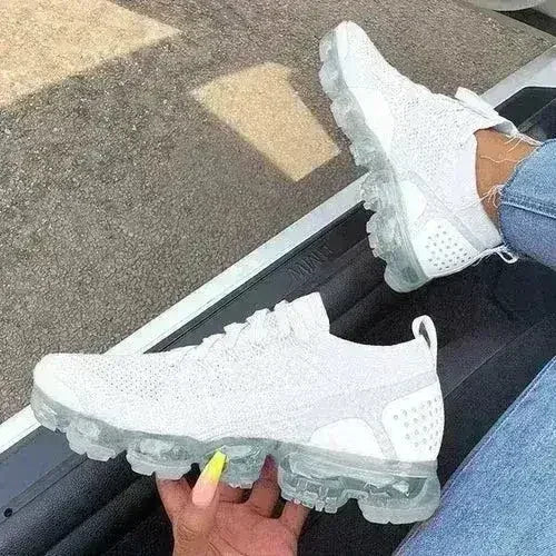 2021 Purple Sneakers Women Casual Shoes Mesh Air-Cushion Flat - Femstylo