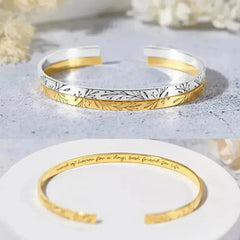 Custom Engraved Bridesmaid Bracelet – Personalized Sterling Silver Cuff