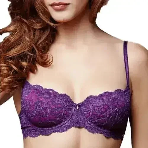 Lace Demi Cup Bra Montelle Intimates Flirt - Femstylo