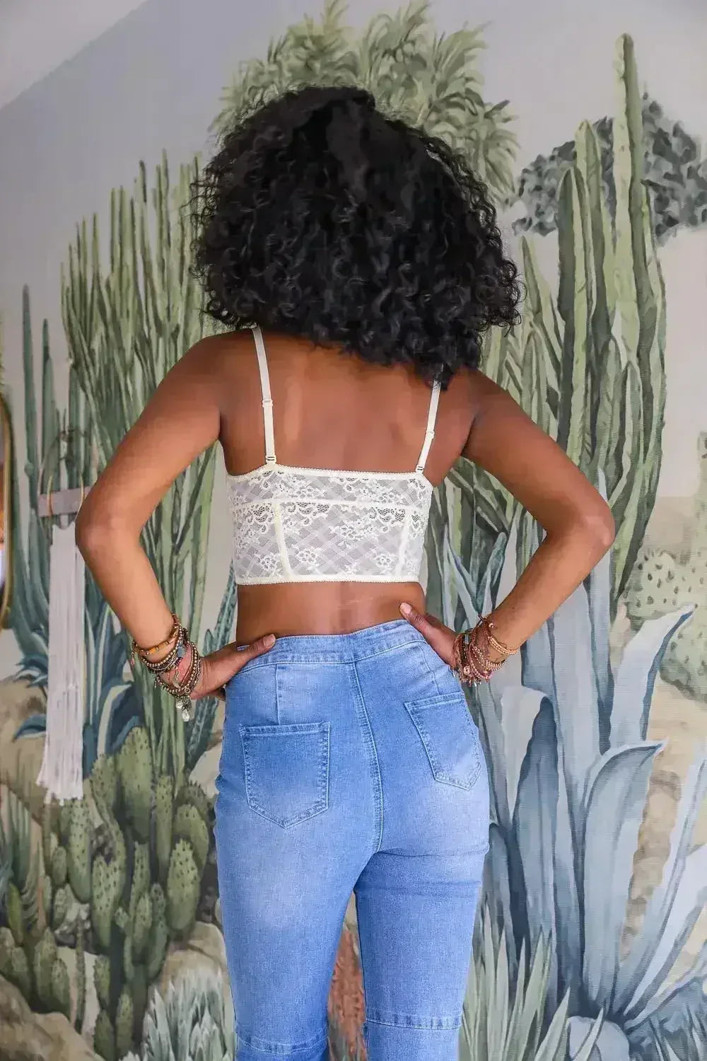 Lace Longline Corset Bralette - Femstylo