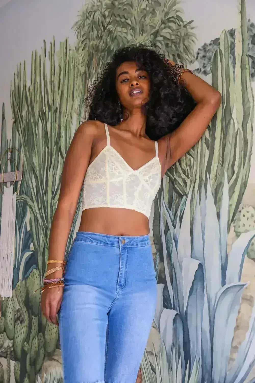 Lace Longline Corset Bralette - Femstylo