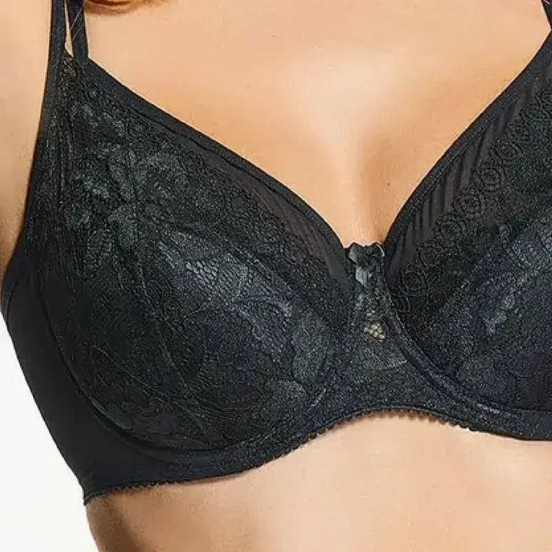 Lace Overlay Plunge Bra Kostar Lacy Love - Femstylo