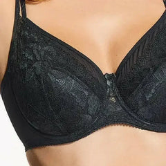 Lace Overlay Plunge Bra Kostar Lacy Love - Femstylo