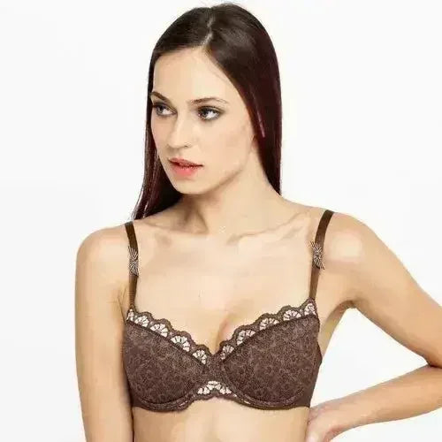 Lavinia Charm Lace Padded Balcony Bra - Femstylo