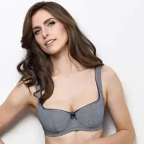 Lightly Padded Balcony Bra Lauma Navy - Femstylo