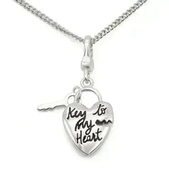 LOS430 - Silver 925 Sterling Silver Chain Pendant with No Stone - Femstylo