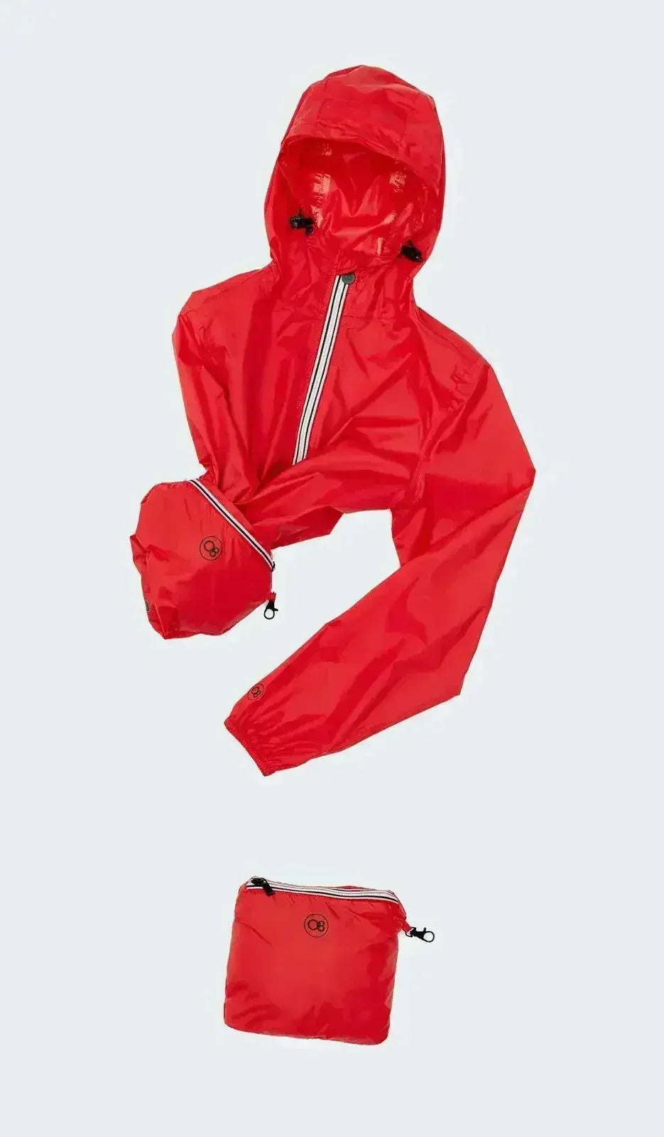Women's plaid full zip packable rain jacket and windbreaker ***FINAL - Femstylo