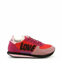 Pink Red Suede Sneakers - Femstylo
