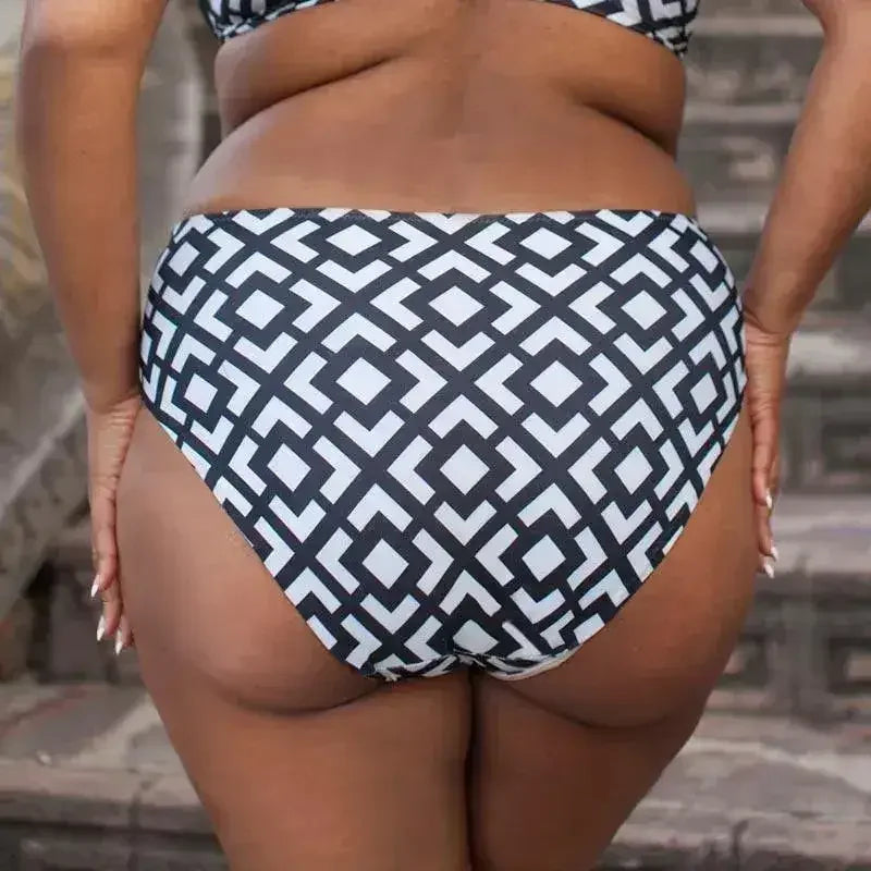 High Waist Bikini Bottom Lauma Swim Beach Party - Femstylo