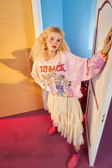 Harajuku Cartoon Jacquard Casual Pullover Knit Sweaters Women,Spring - Femstylo
