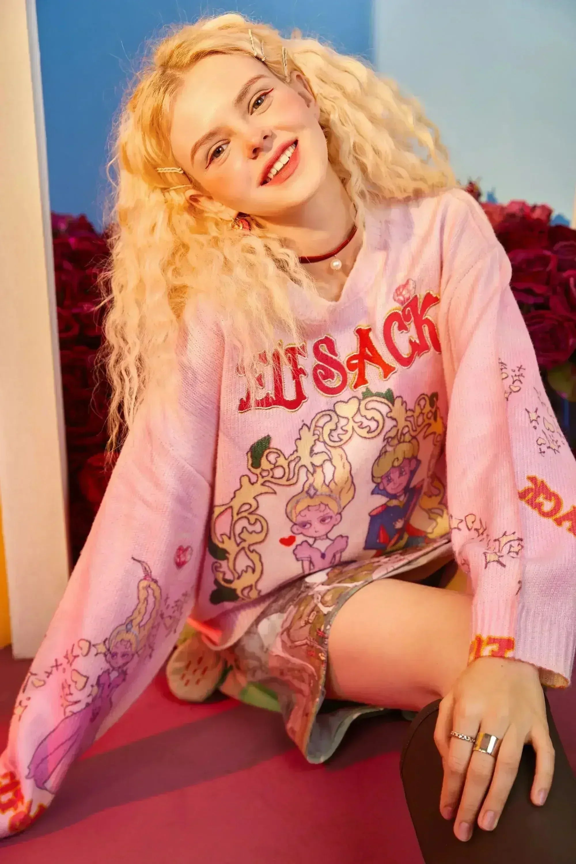 Harajuku Cartoon Jacquard Casual Pullover Knit Sweaters Women,Spring - Femstylo