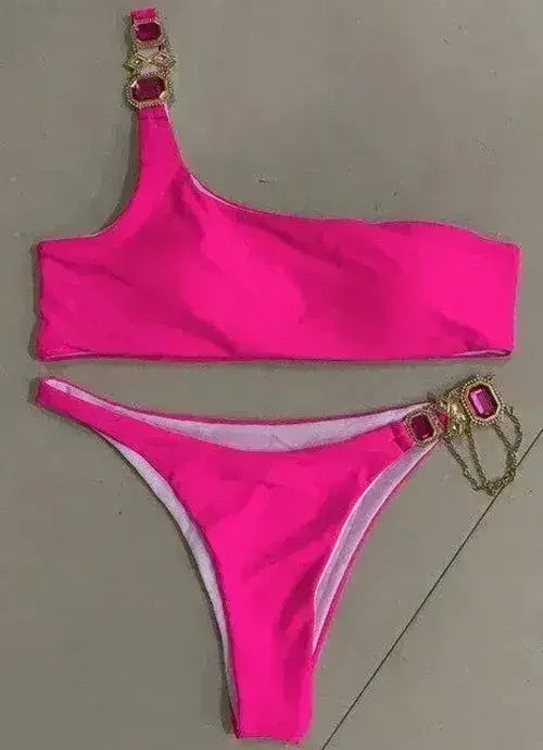 Bikini Jewelled Rhinestones Luxury Diamond Bikini Women Swimwear - Femstylo