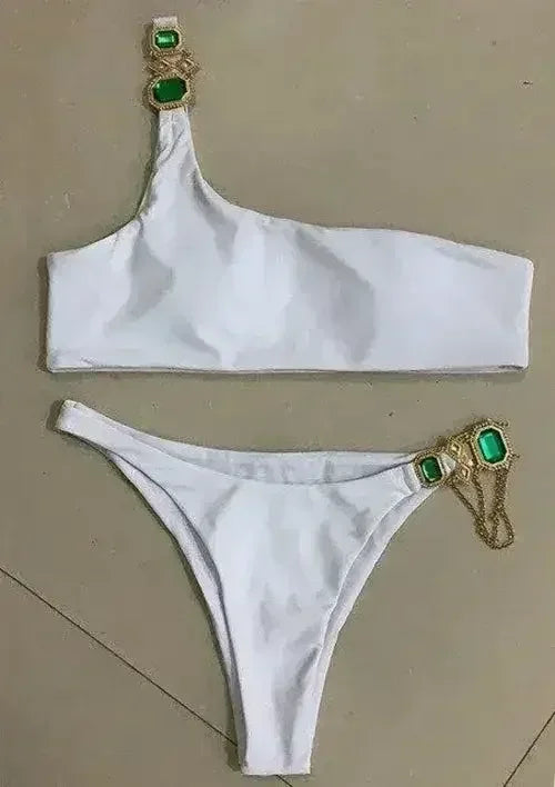 Bikini Jewelled Rhinestones Luxury Diamond Bikini Women Swimwear - Femstylo