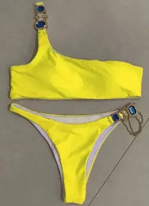 Bikini Jewelled Rhinestones Luxury Diamond Bikini Women Swimwear - Femstylo