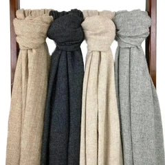Gray Handloom Cashmere Scarf - Femstylo