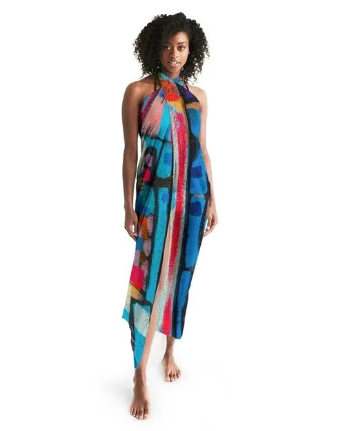Swimsuit Cover Up Wrap / Sheer Multicolor - Sh7a00u
