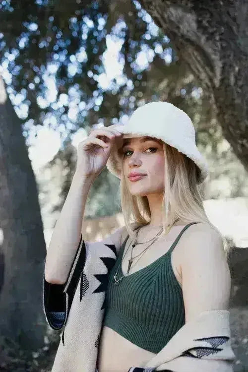 Teddy Suede Combo Reversible Bucket Hat - Femstylo