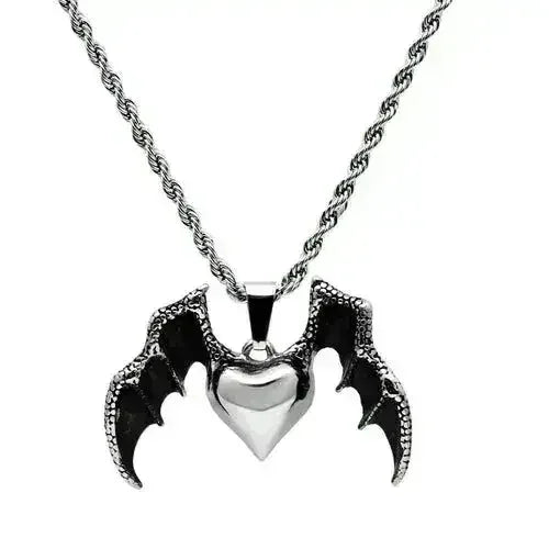 TK549 - High polished (no plating) Stainless Steel Chain Pendant with - Femstylo