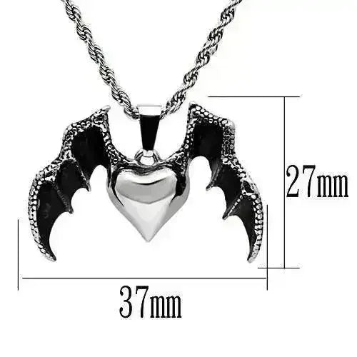 TK549 - High polished (no plating) Stainless Steel Chain Pendant with - Femstylo
