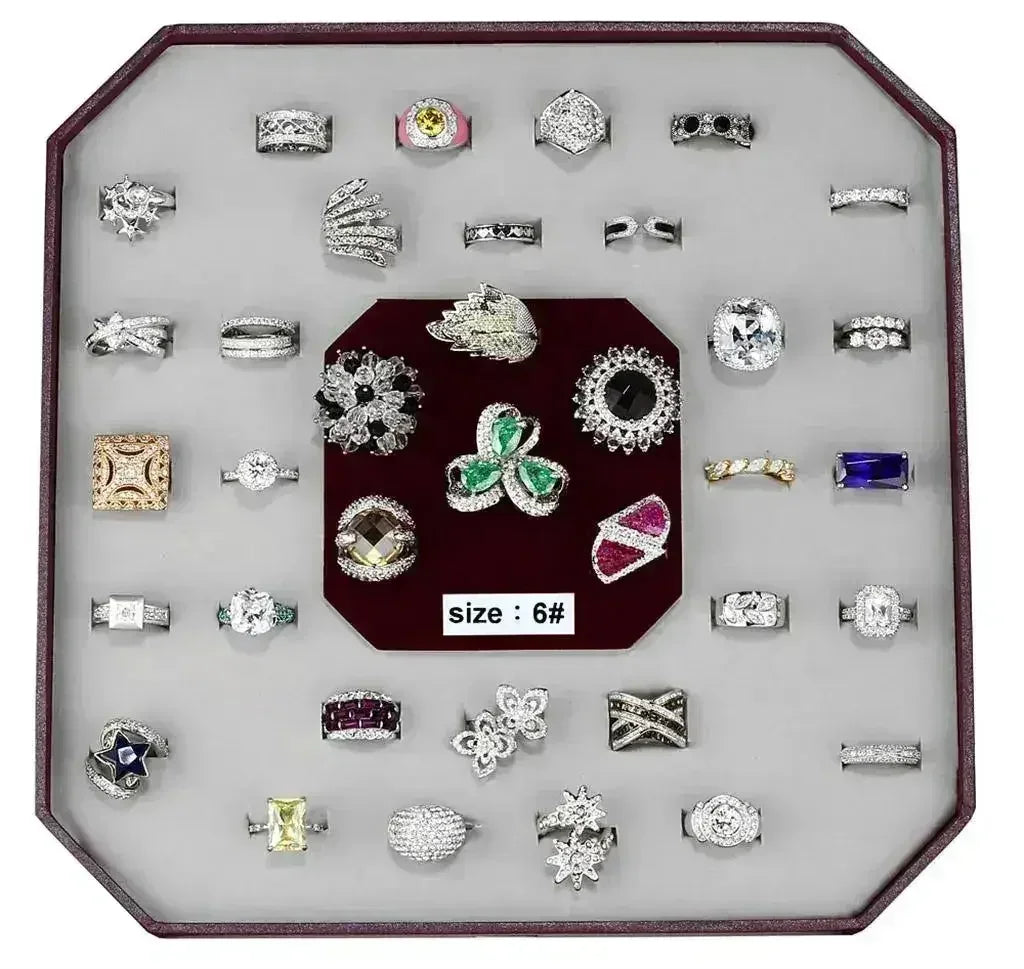 VK-004-SIZE6 - Assorted Brass Ring with Assorted in Assorted - Femstylo
