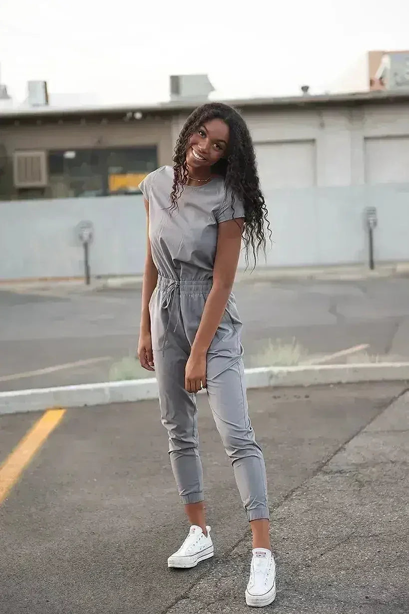 DT UNITY Jumpsuit in Cement - Femstylo